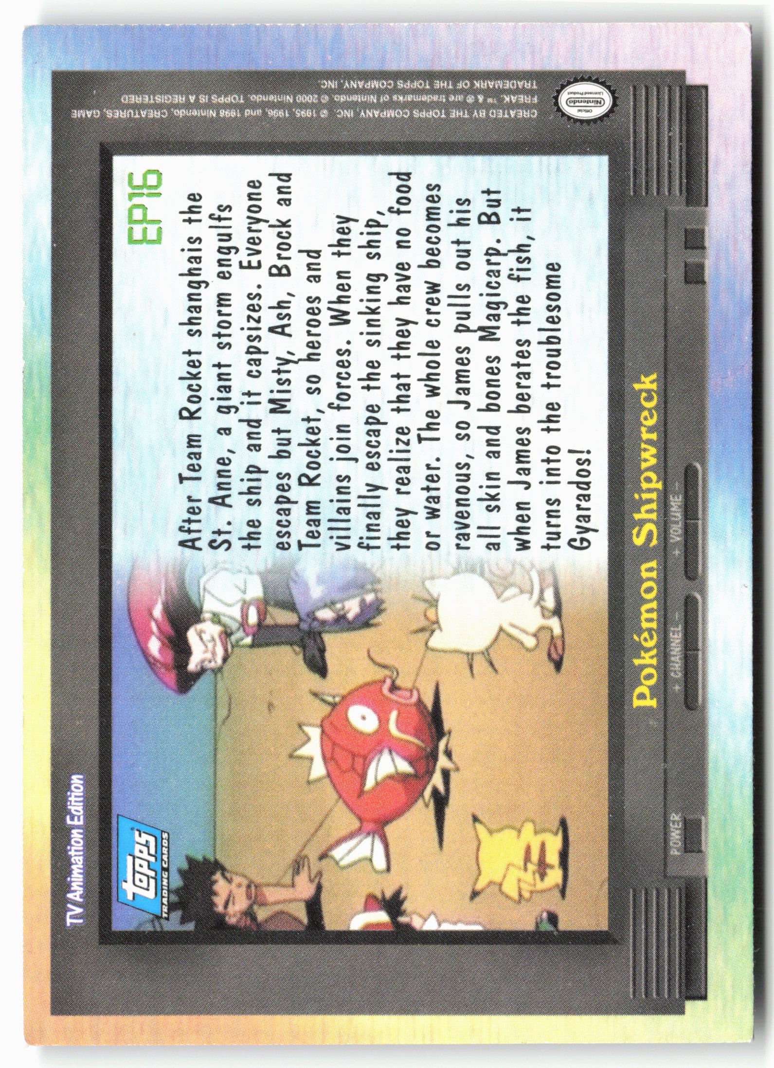 Topps EP16 Pokémon Shipwreck Pokémon - Non-Holo - 13753
