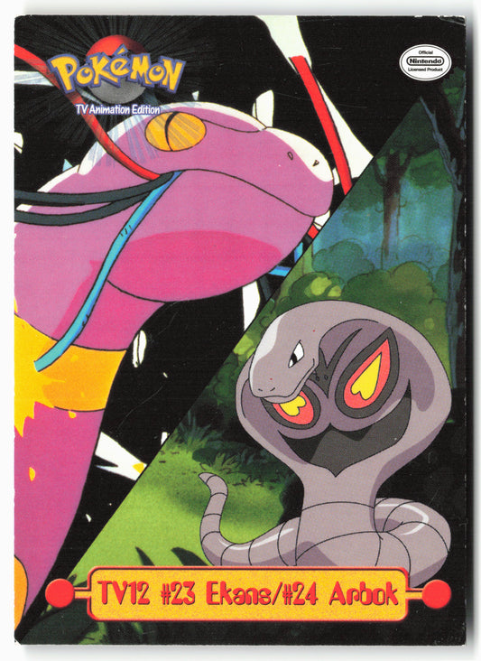 TV Animation Edition TV12 #23 Ekans/#24 Arbok Pokémon - Non-Holo - 13758