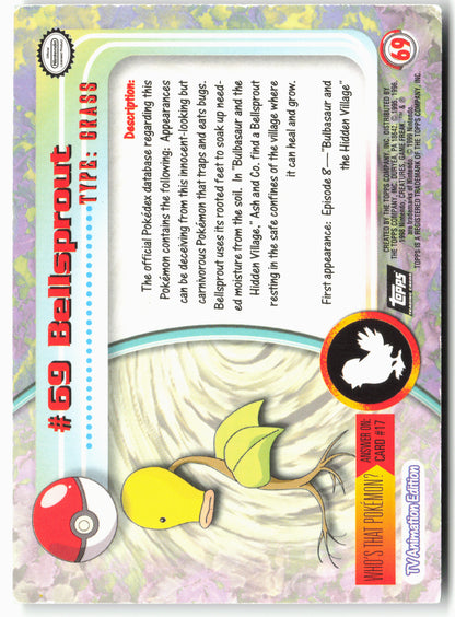 Topps #69 Bellsprout Pokémon - Holo - 13764