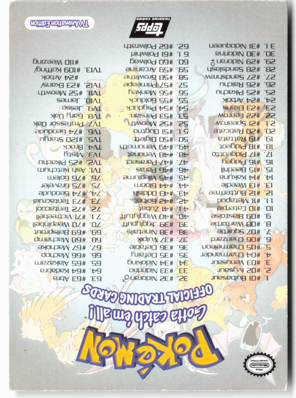 Topps Pokemon Topps Checklist 1999 Pokémon - Non-Holo - 13769