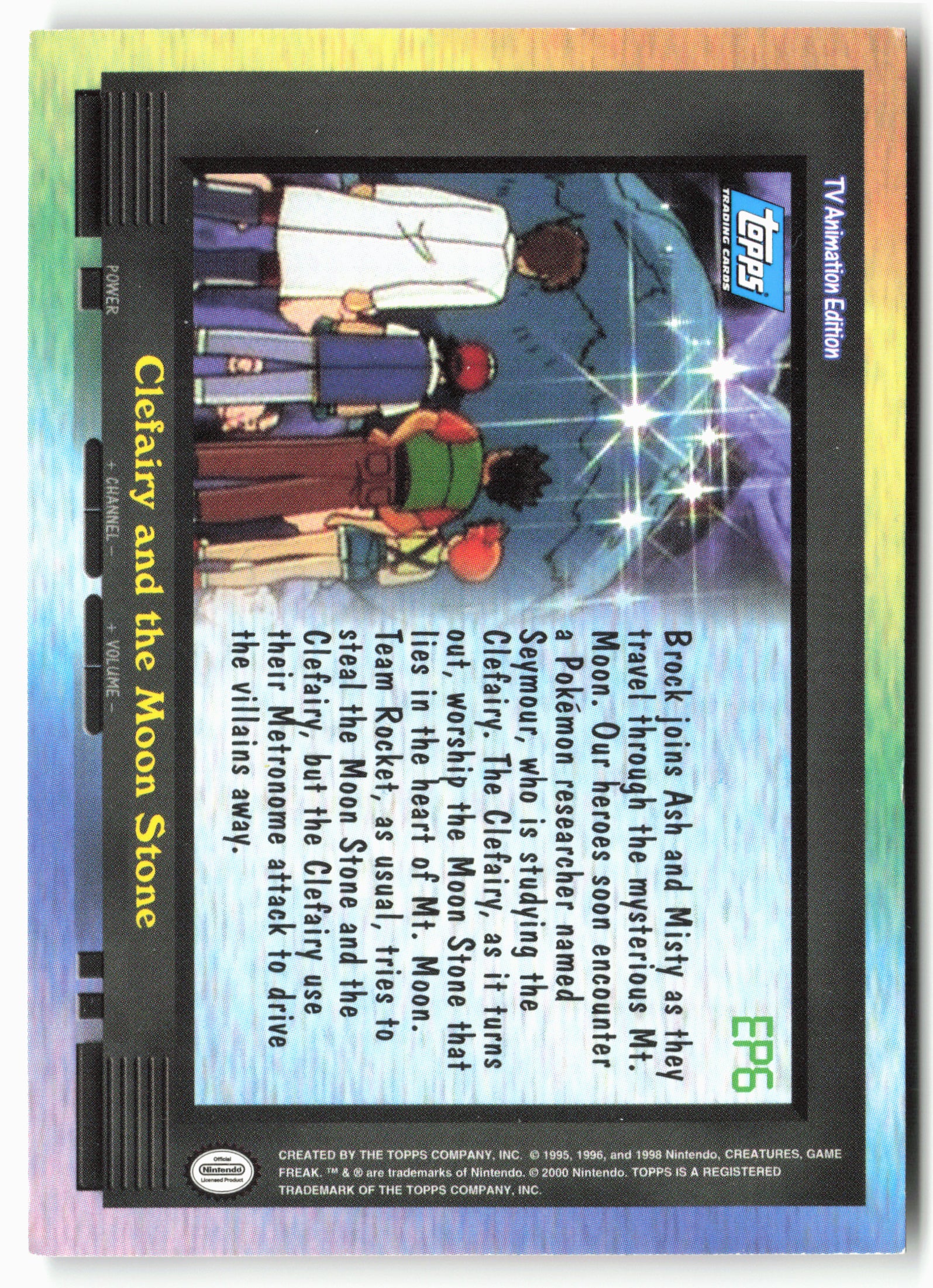 Topps EP6 Clefairy and the Moon Stone Pokémon - Non-Holo - 13771