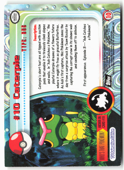 Topps #10 Caterpie Pokémon - Non-Holo - 13774