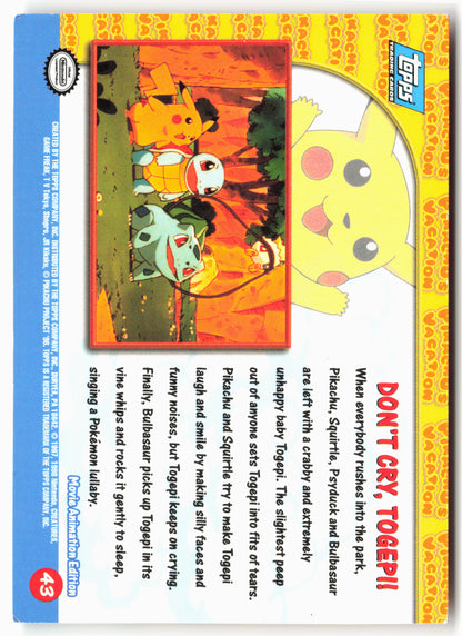Pikachu's Vacation #43 Don't Cry, Togepi! Pokémon - Non-Holo - 13783