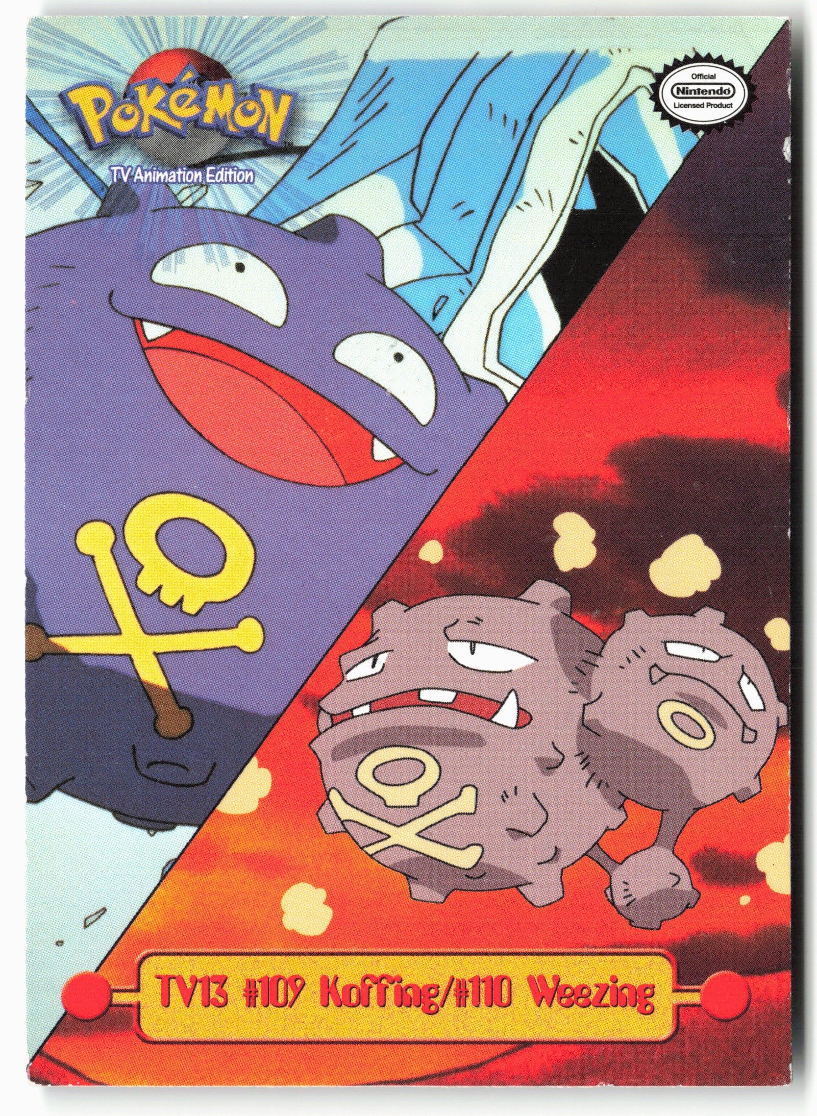TV Animation Edition TV13 #109 Koffing/#110 Weezing Pokémon - Non-Holo - 13784