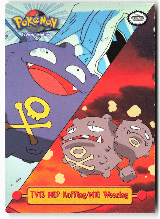 TV Animation Edition TV13 #109 Koffing/#110 Weezing Pokémon - Non-Holo - 13784