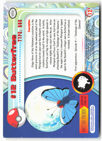 Topps #12 Butterfree Pokémon - Non-Holo - 13788