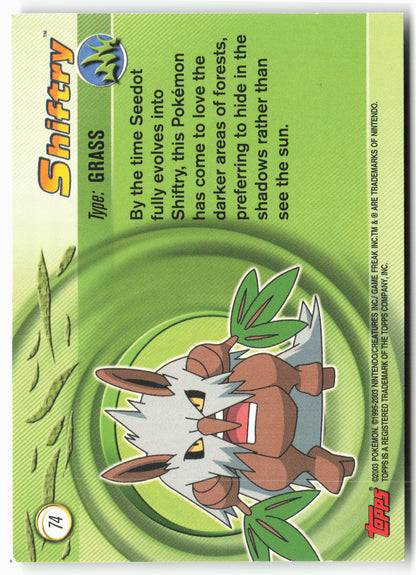 Topps Advanced #74 Shiftry Pokémon - Non-Holo - 13802