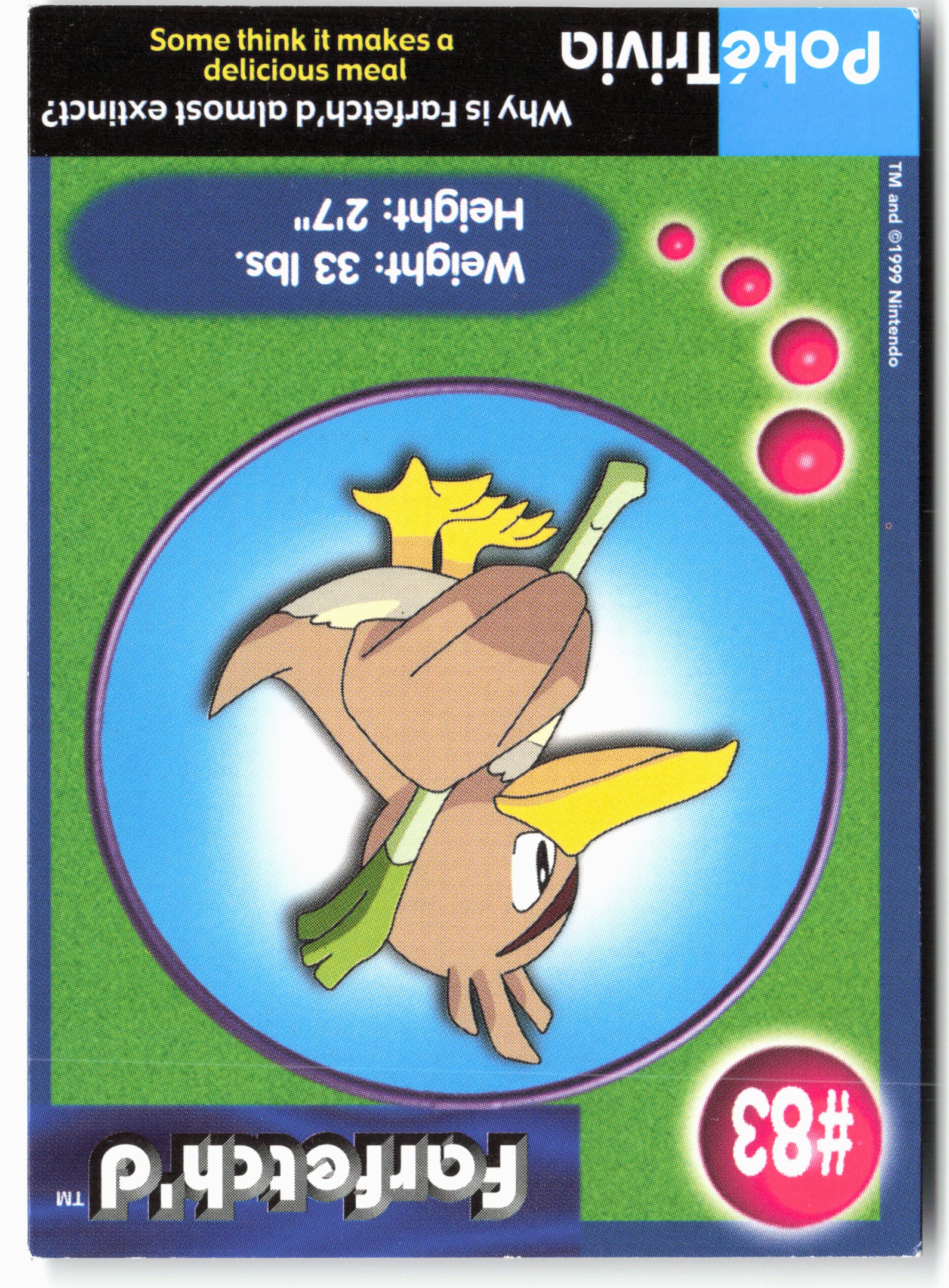 MewTwo Strikes Back #83 Farfetch'd Pokémon - Non-Holo - 13808