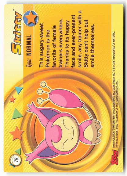 Topps Advanced #76 Skitty Pokémon - Non-Holo - 13809