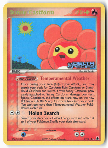 
Delta Species #31/113 Sunny Castform Stamped
