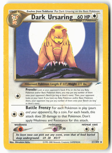 
Neo Destiny #021/105 Dark Ursaring Non-Holo