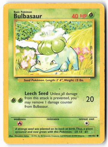 
Base Set #044/102 Bulbasaur Non-Holo