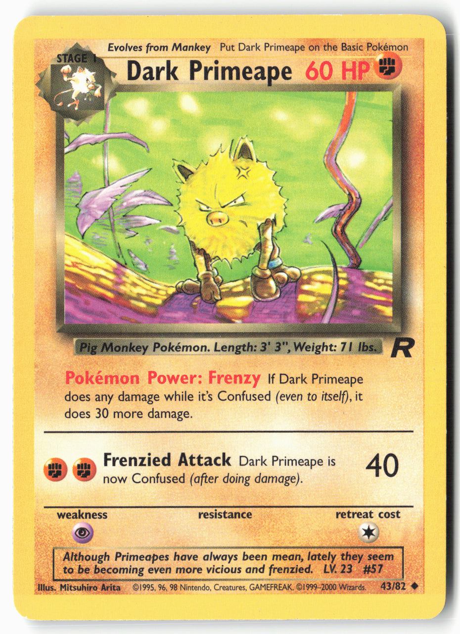 Team Rocket #43/82 Dark Primeape Non-Holo