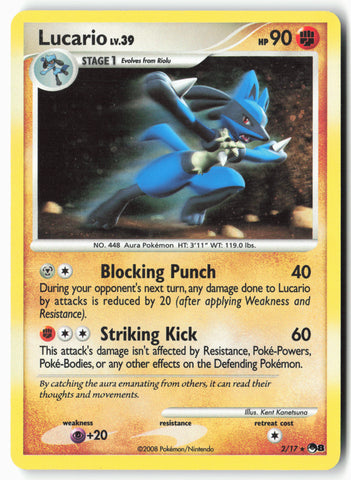 POP Series 8 #002/017 Lucario Holo