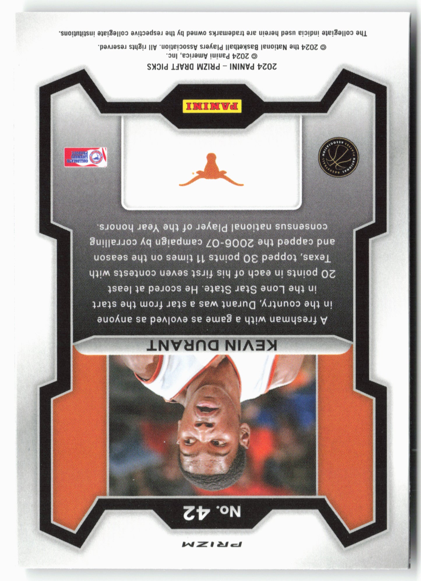 2024 Panini Prizm Draft Picks #42 Kevin Durant Prizms Silver