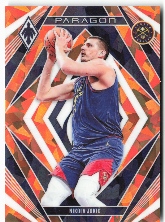 2023-24 Panini Phoenix #6 Nikola Jokic Paragon Phoenix Orange Ice #/249
