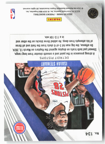 2023-24 Panini Phoenix #134 Isaiah Stewart Phoenix Red Ice