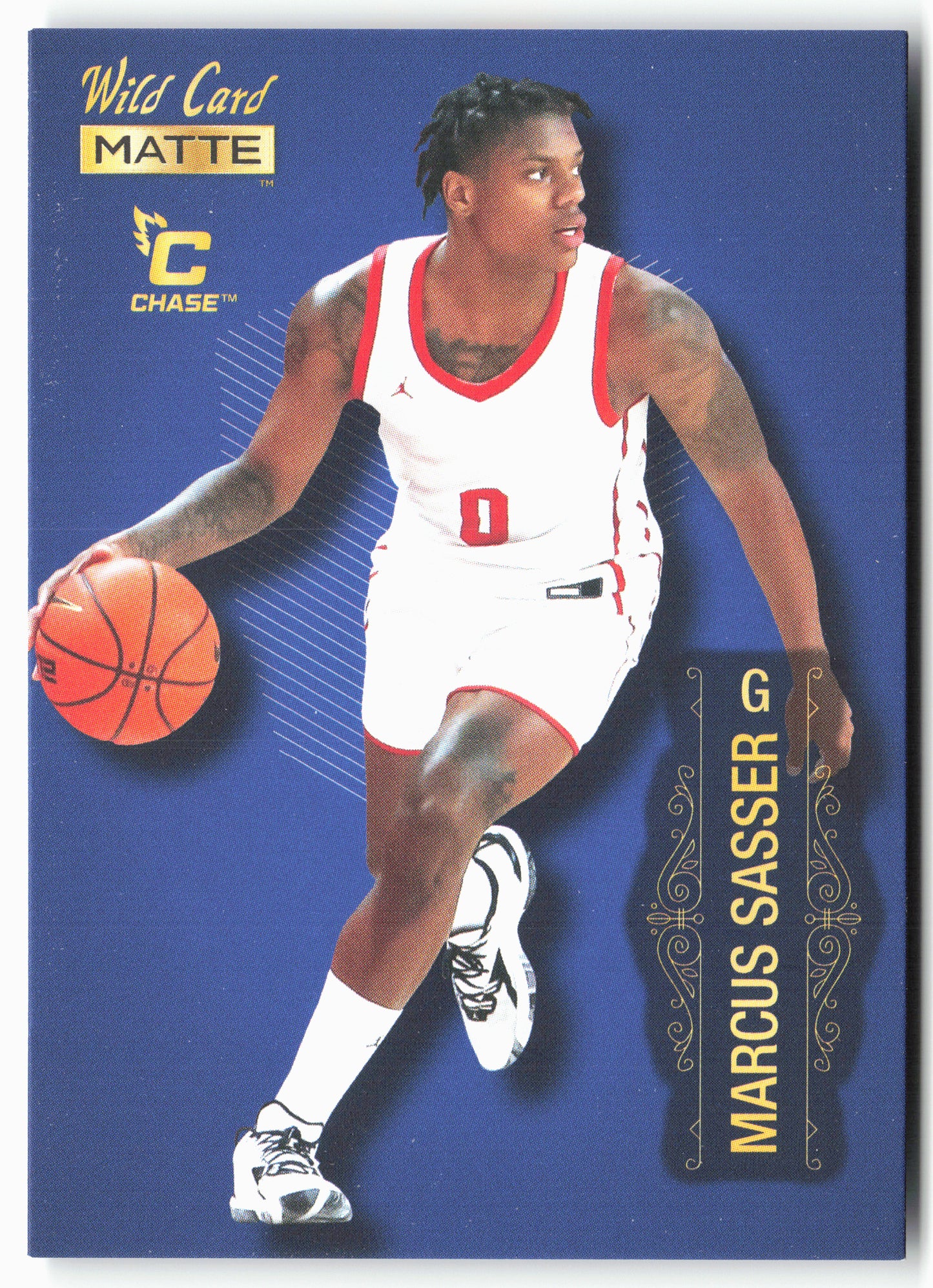 2022 Wild Card Matte #MB-56 Marcus Sasser Blue Chase