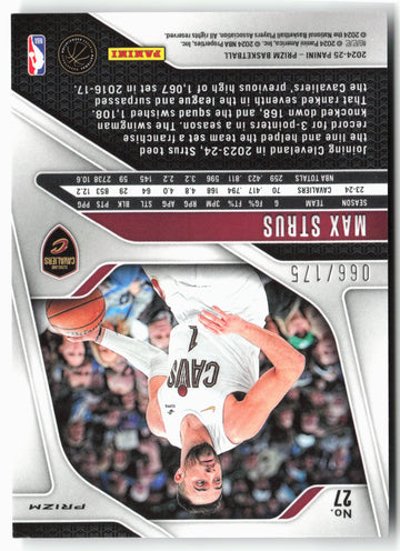 
2024-25 Panini Prizm - Prizms White #27 Max Strus #/175