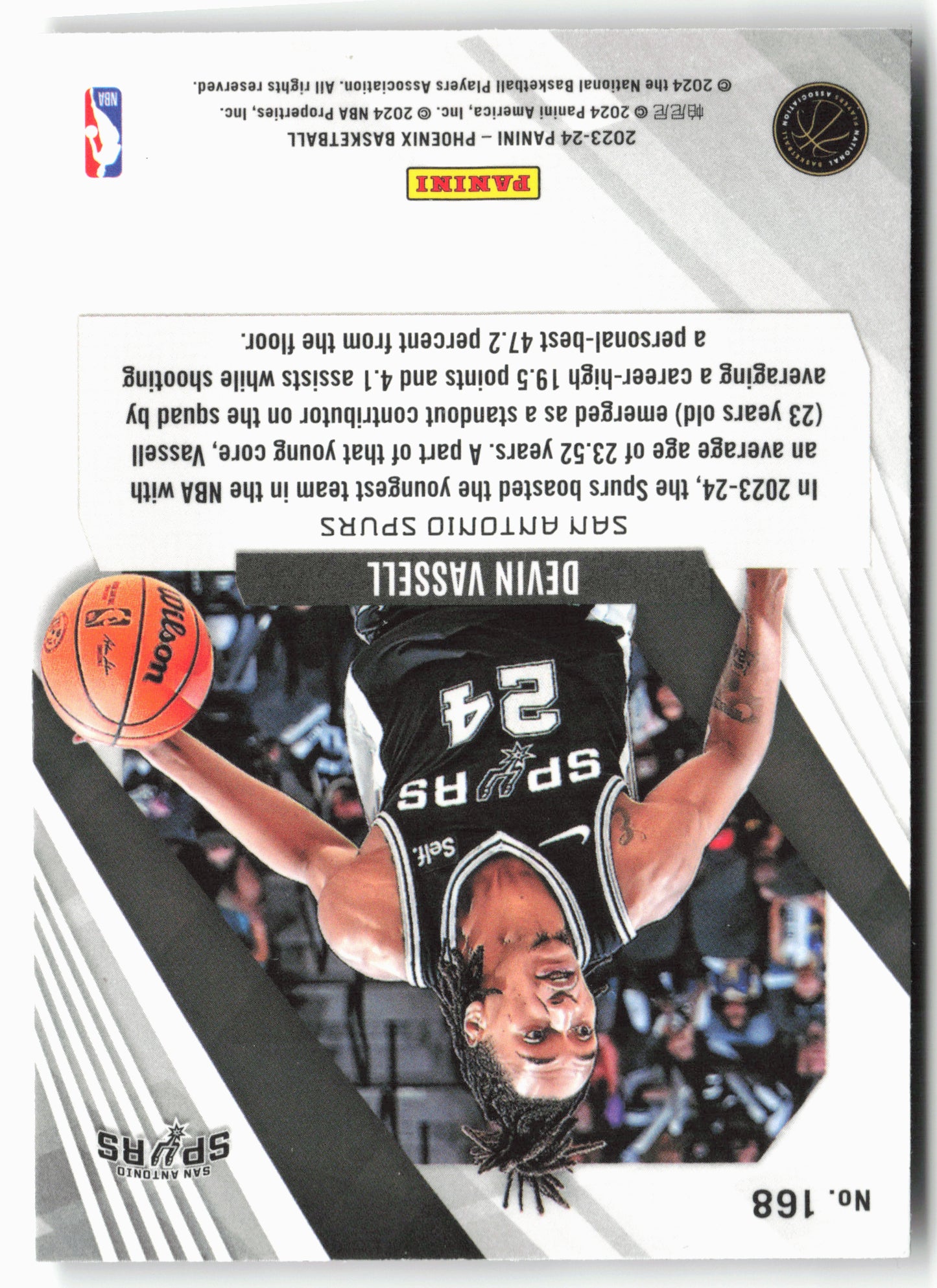 2023-24 Panini Phoenix #168 Devin Vassell Phoenix Red Ice