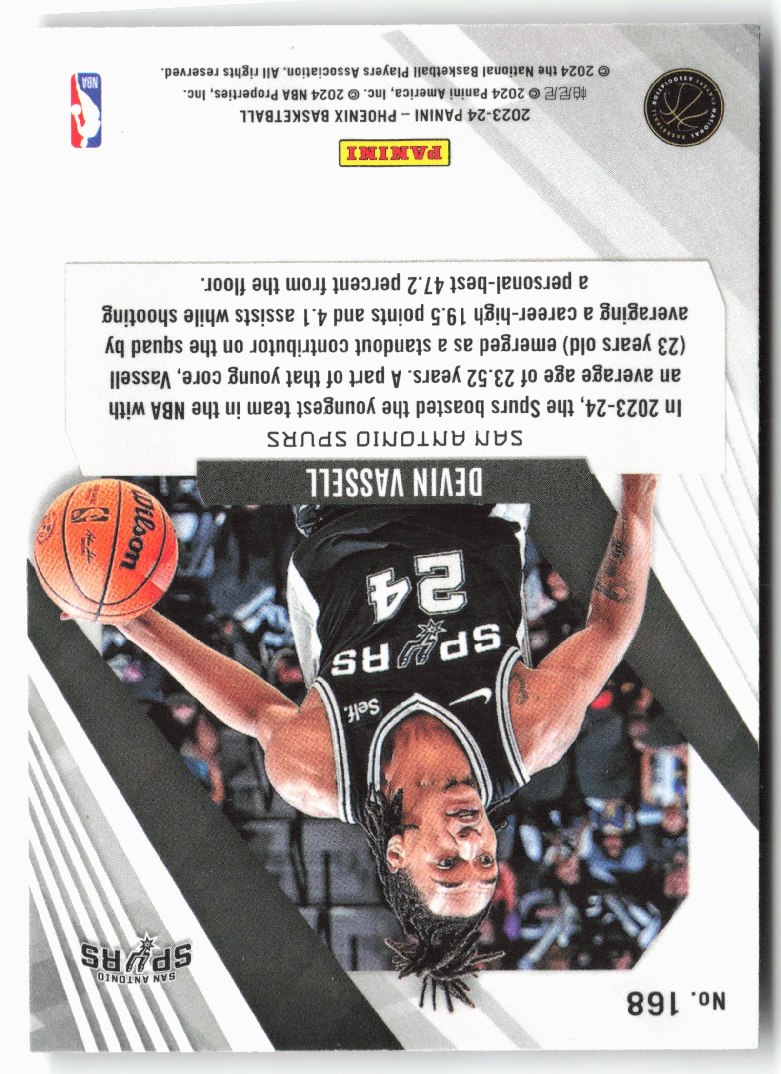 2023-24 Panini Phoenix #168 Devin Vassell Phoenix Red Ice