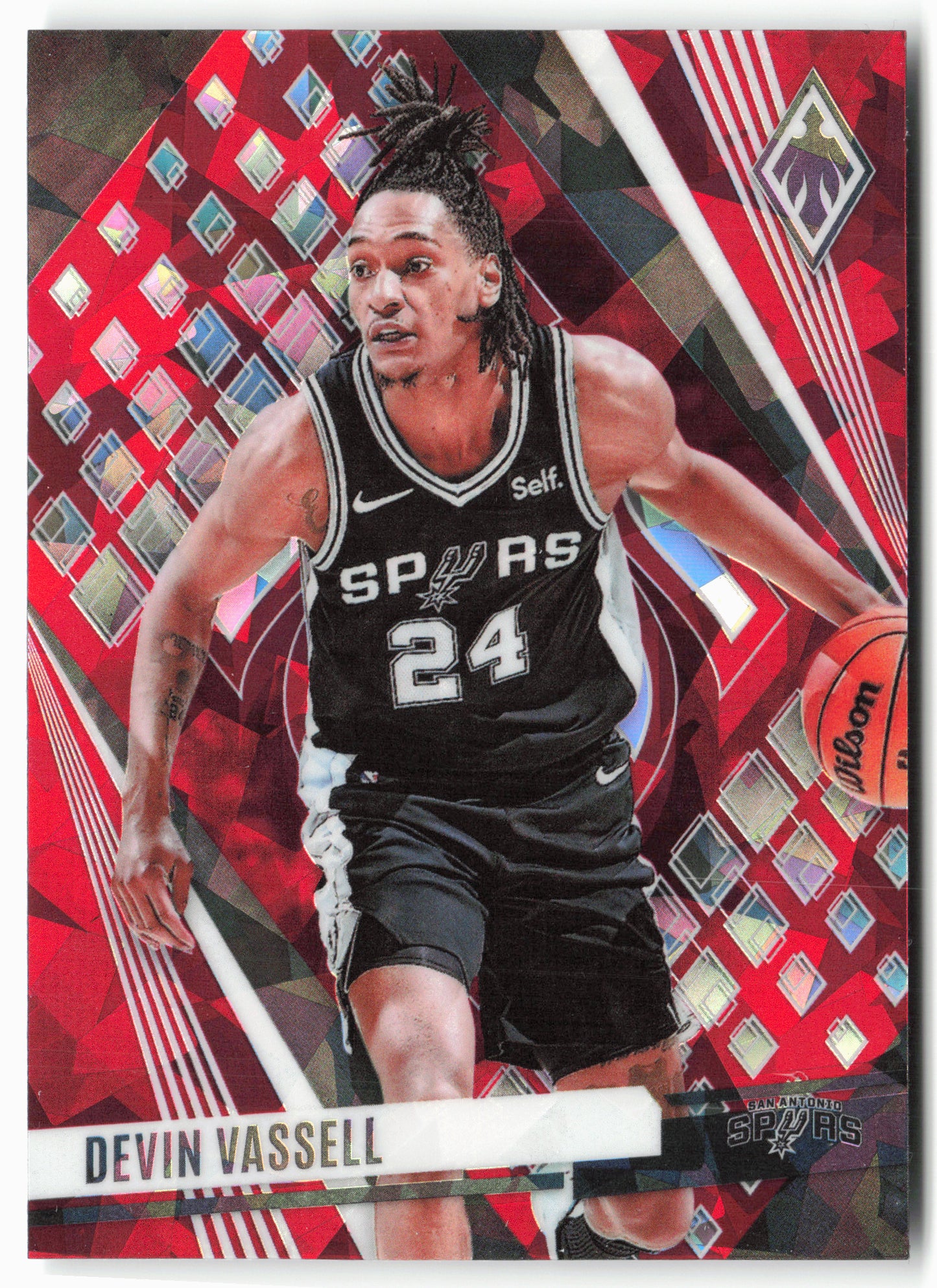 2023-24 Panini Phoenix #168 Devin Vassell Phoenix Red Ice