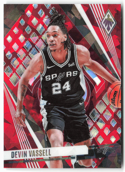 2023-24 Panini Phoenix #168 Devin Vassell Phoenix Red Ice