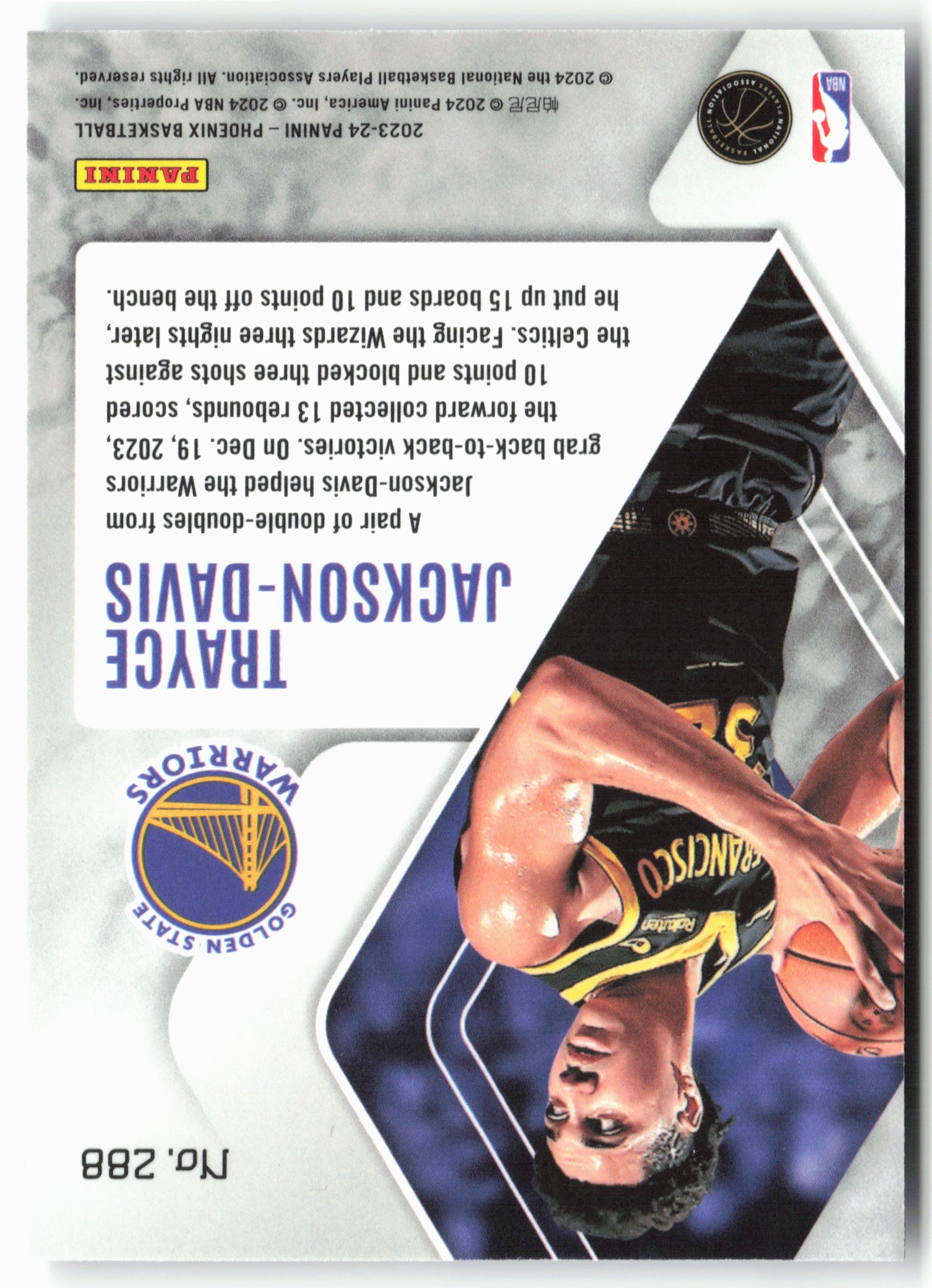 2023-24 Panini Phoenix #288 Trayce Jackson-Davis