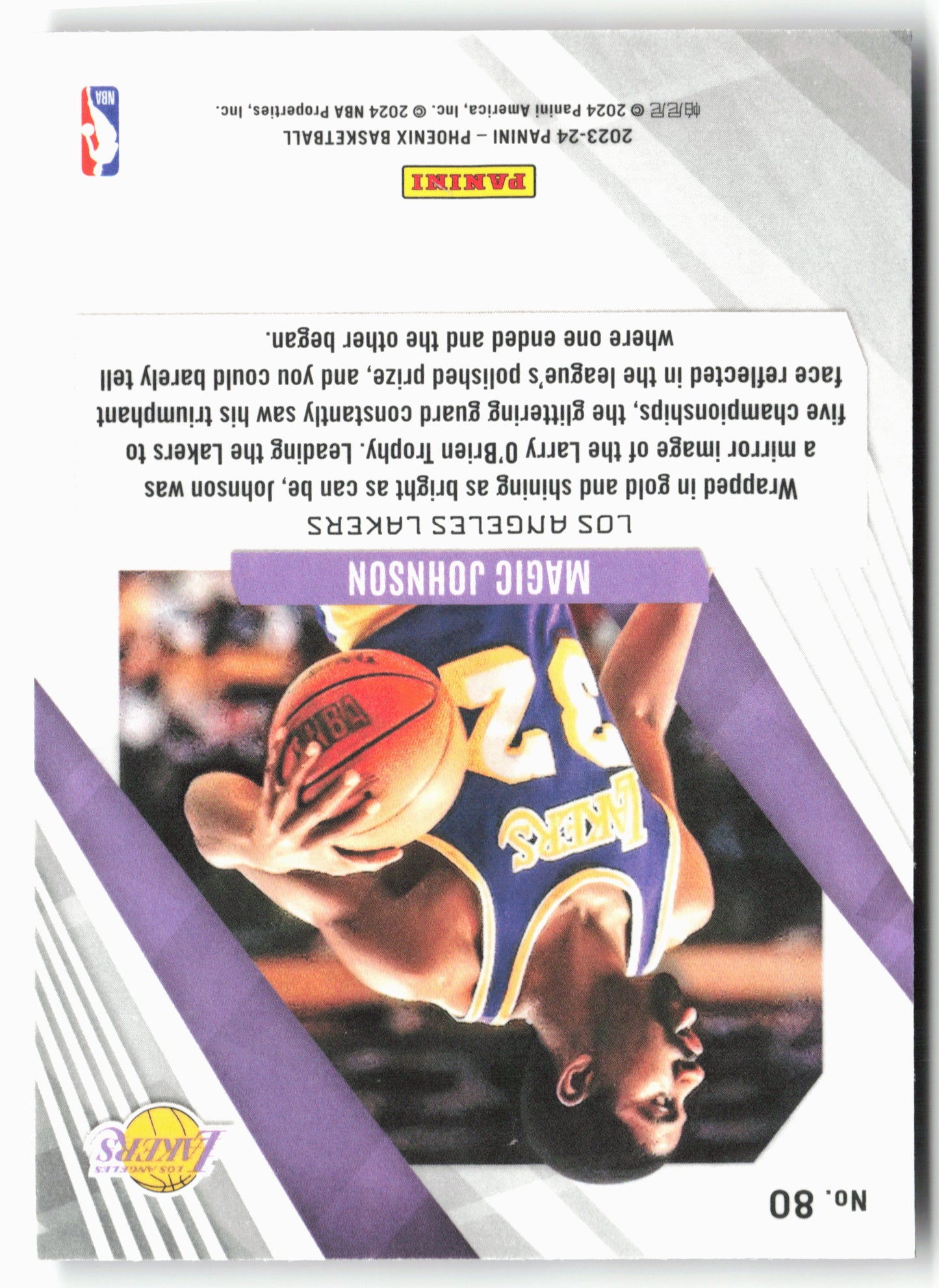 2023-24 Panini Phoenix #80 Magic Johnson Phoenix Red Ice
