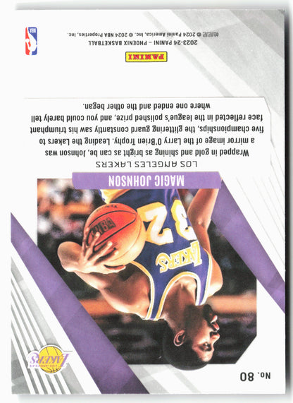 2023-24 Panini Phoenix #80 Magic Johnson Phoenix Red Ice