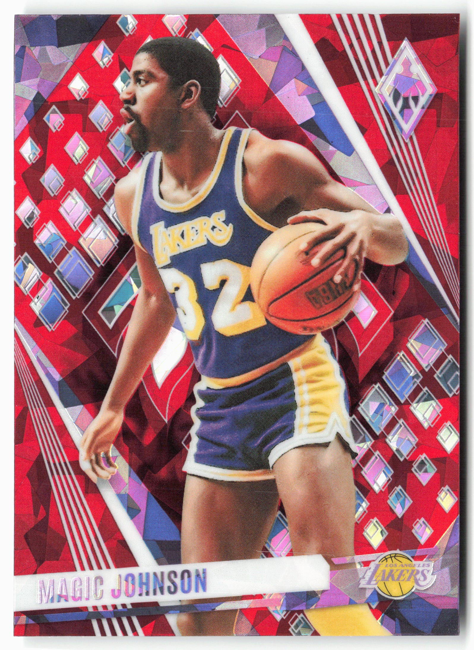 2023-24 Panini Phoenix #80 Magic Johnson Phoenix Red Ice
