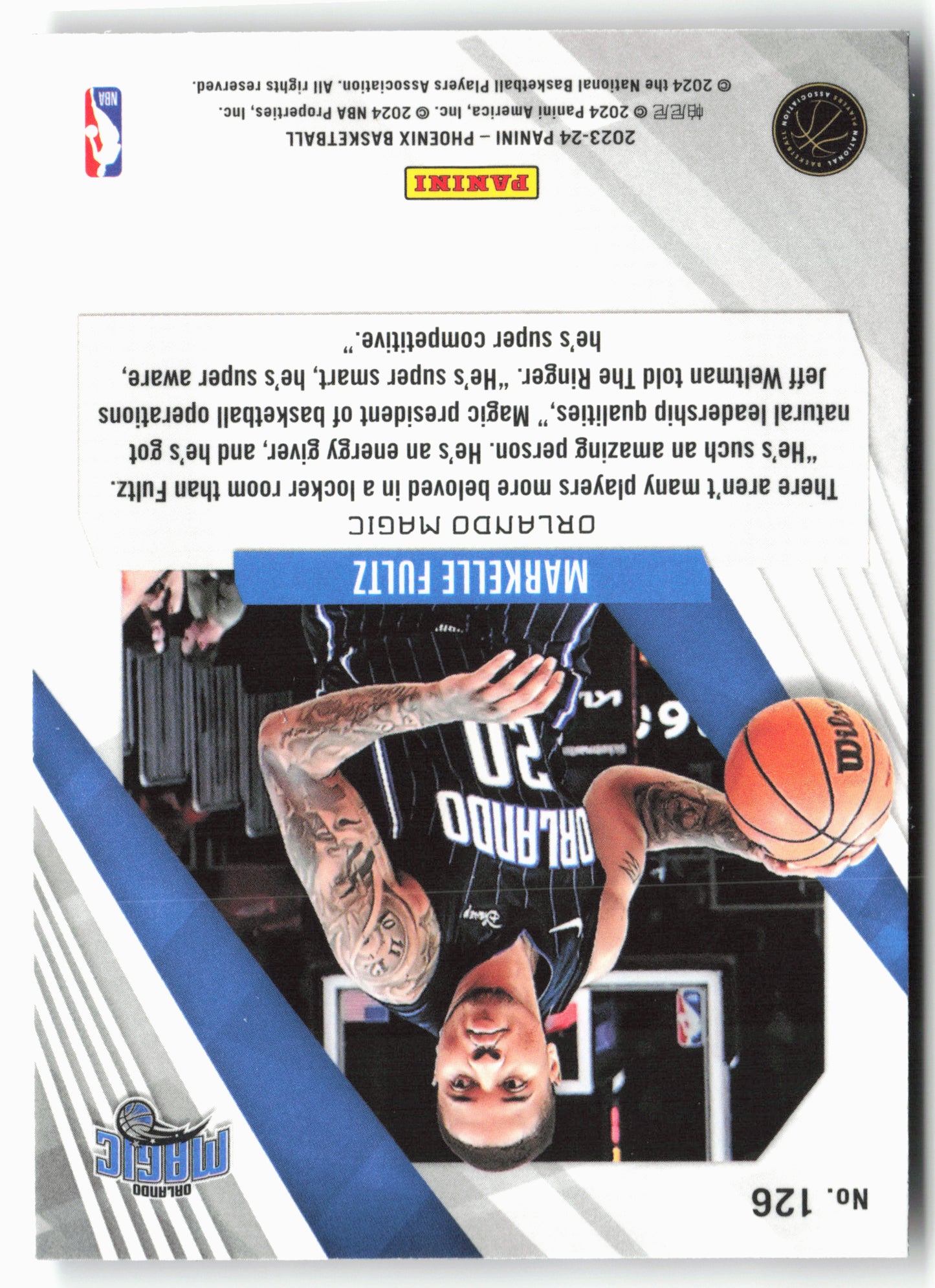 2023-24 Panini Phoenix #126 Markelle Fultz Phoenix Red Ice