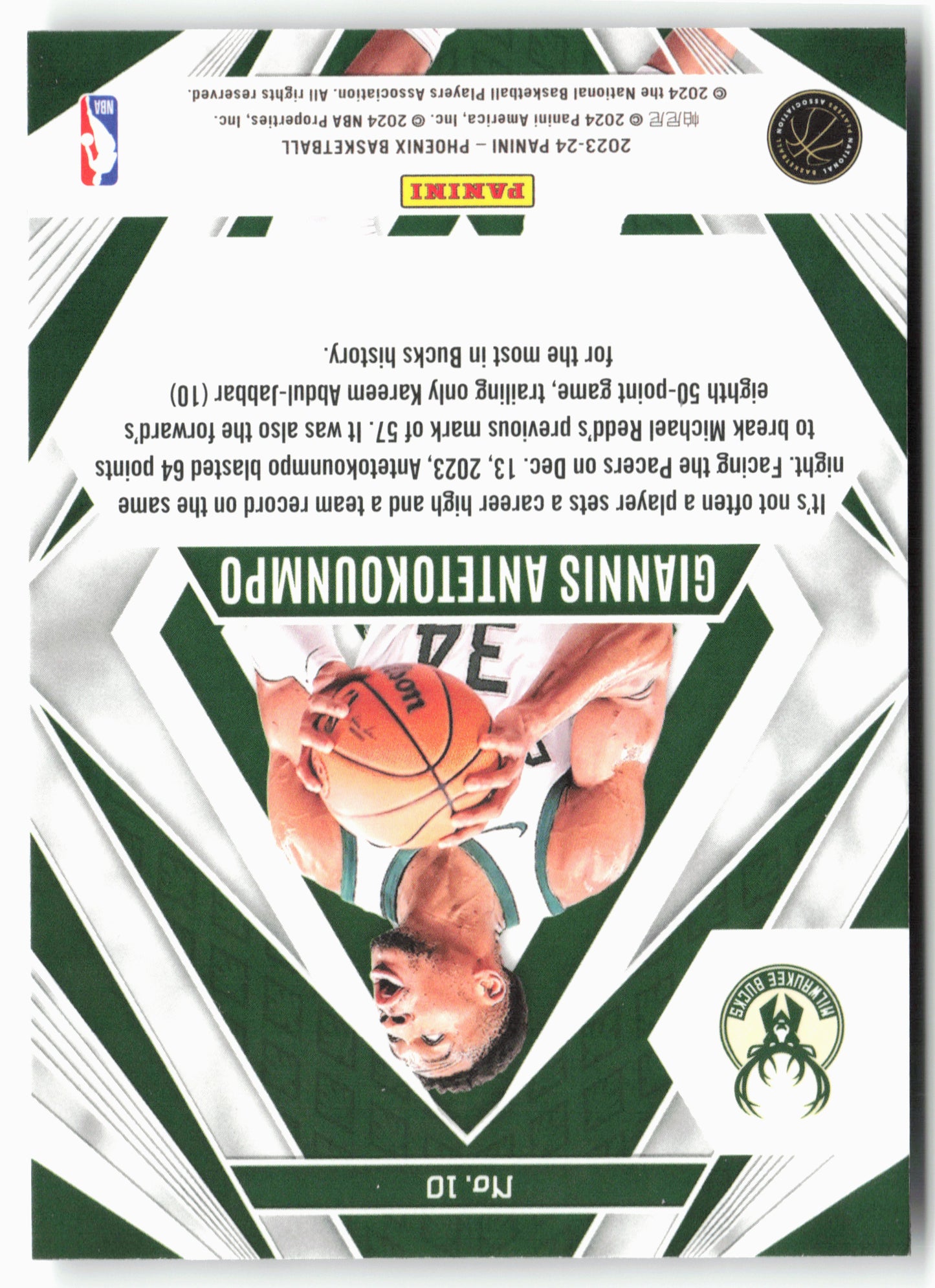 2023-24 Panini Phoenix #10 Giannis Antetokounmpo Paragon