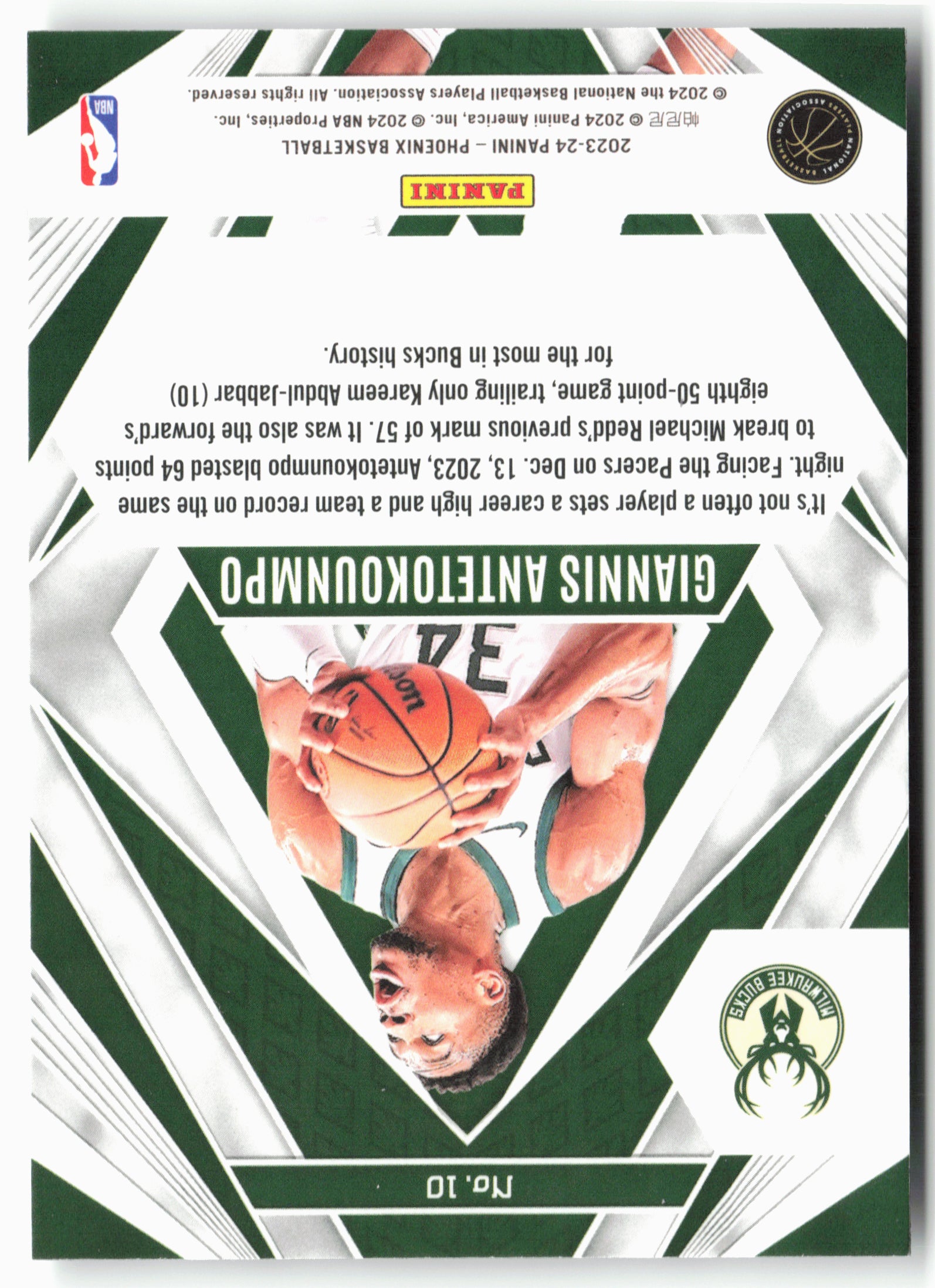 2023-24 Panini Phoenix #10 Giannis Antetokounmpo Paragon