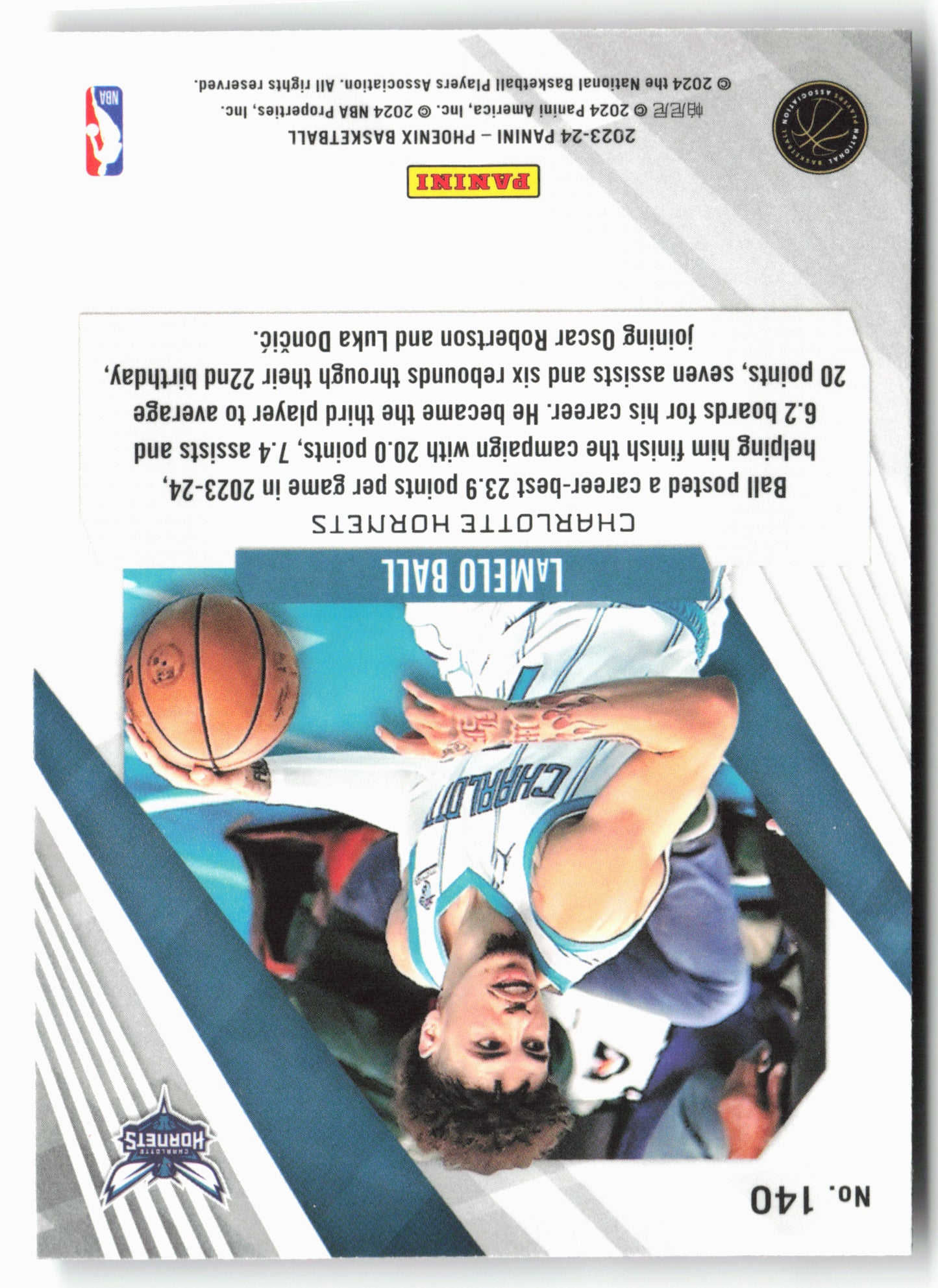 2023-24 Panini Phoenix #140 LaMelo Ball Phoenix Red Ice