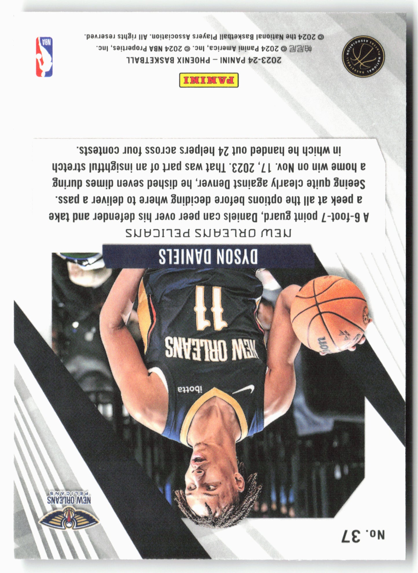 2023-24 Panini Phoenix #37 Dyson Daniels Phoenix Red Ice