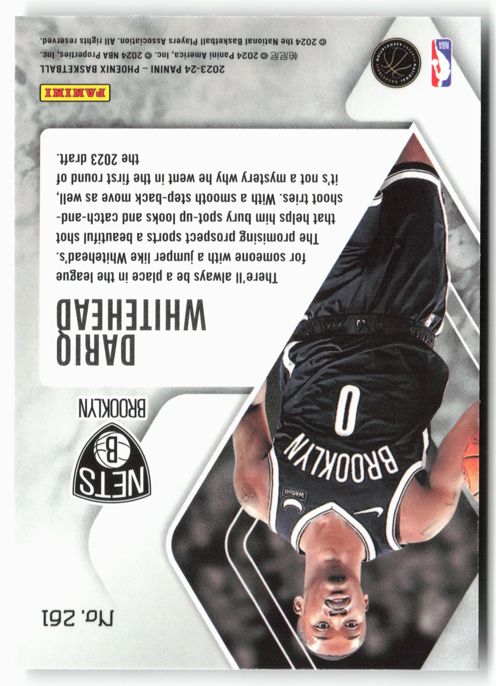 2023-24 Panini Phoenix #261 Dariq Whitehead