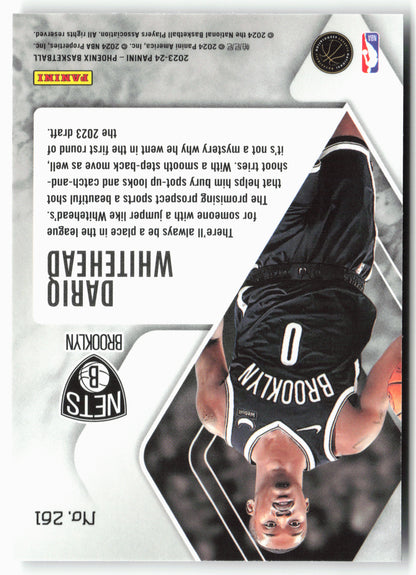 2023-24 Panini Phoenix #261 Dariq Whitehead