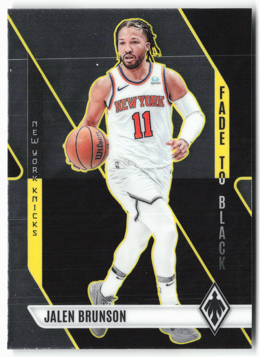 2023-24 Panini Phoenix #1 Jalen Brunson Fade To Black