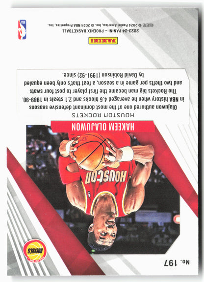 2023-24 Panini Phoenix #197 Hakeem Olajuwon Phoenix Red Ice