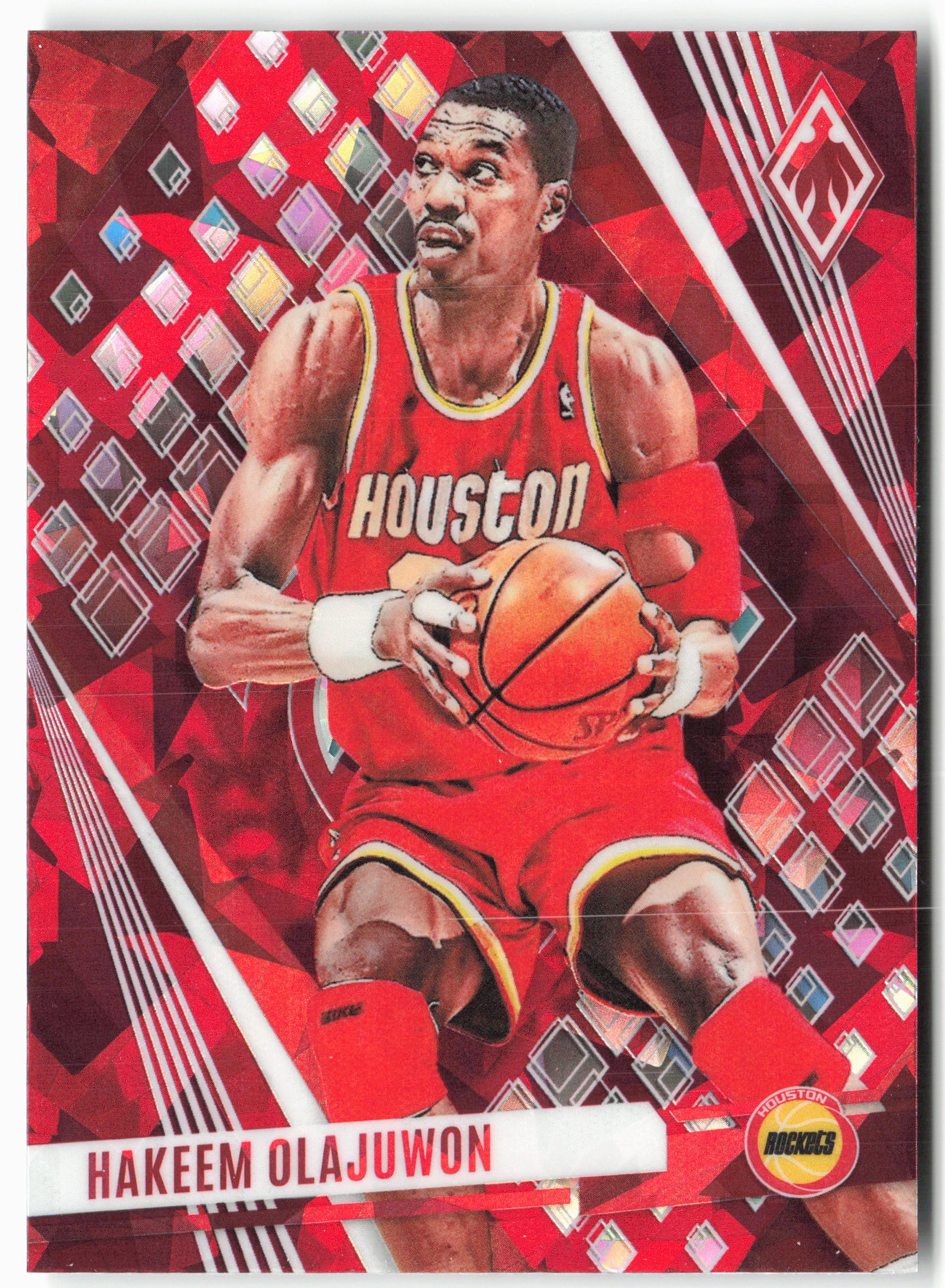 2023-24 Panini Phoenix #197 Hakeem Olajuwon Phoenix Red Ice