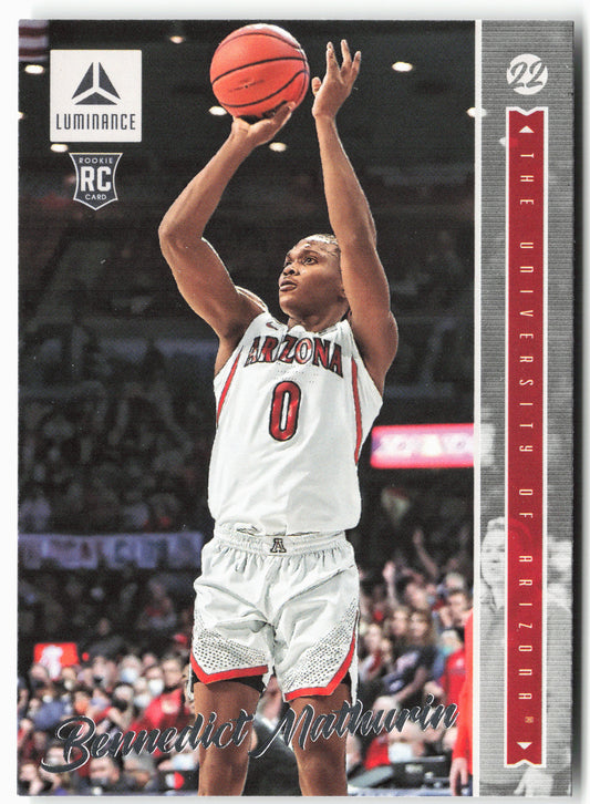 2022 Panini Chronicles Draft Picks #28 Bennedict Mathurin Luminance