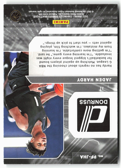 2022 Panini Chronicles Draft Picks #PF-JHA Jaden Hardy Power Formulas