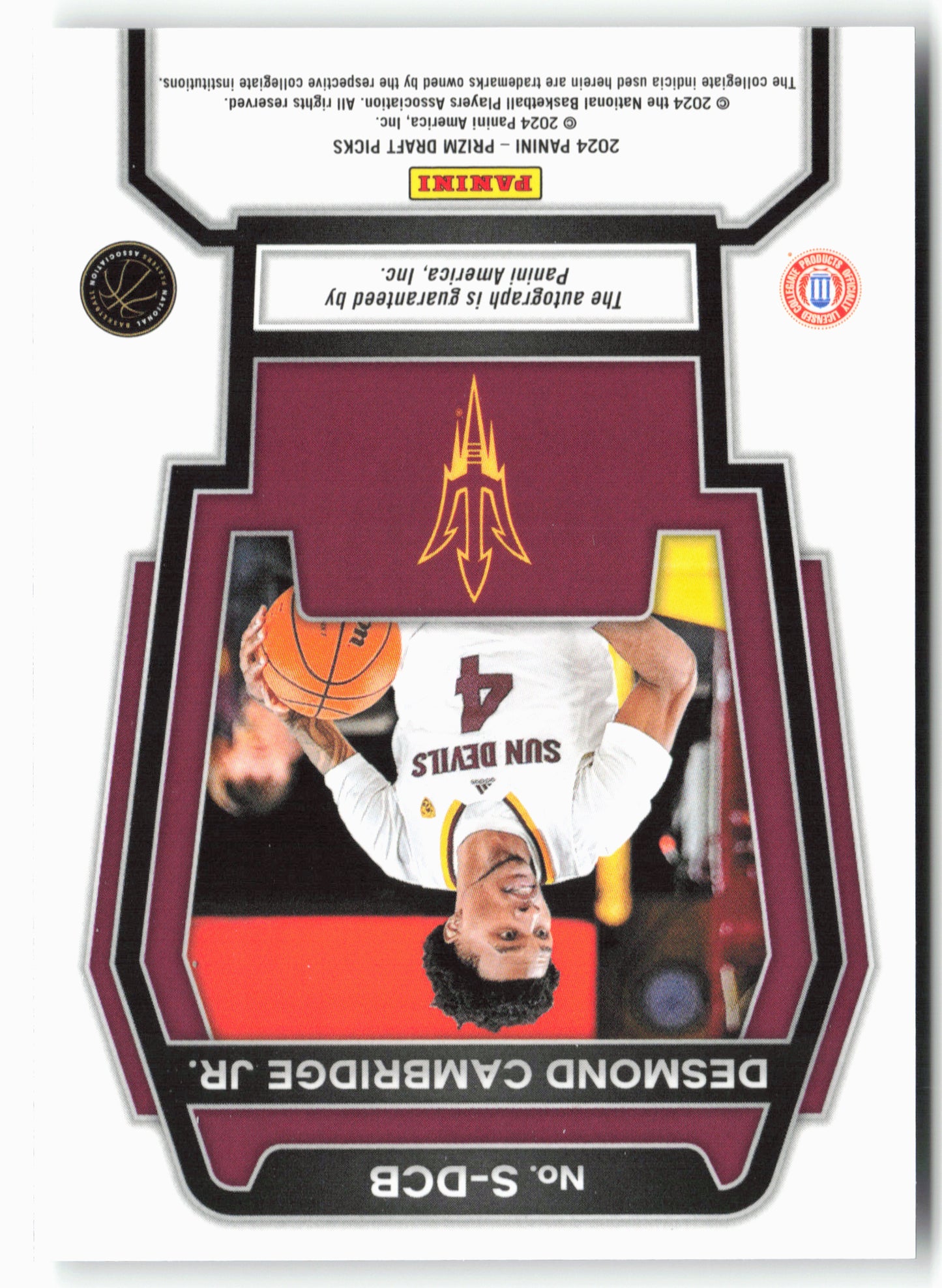 2024 Panini Prizm Draft Picks #S-DCB Desmond Cambridge Jr. Signatures