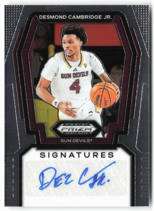 2024 Panini Prizm Draft Picks #S-DCB Desmond Cambridge Jr. Signatures