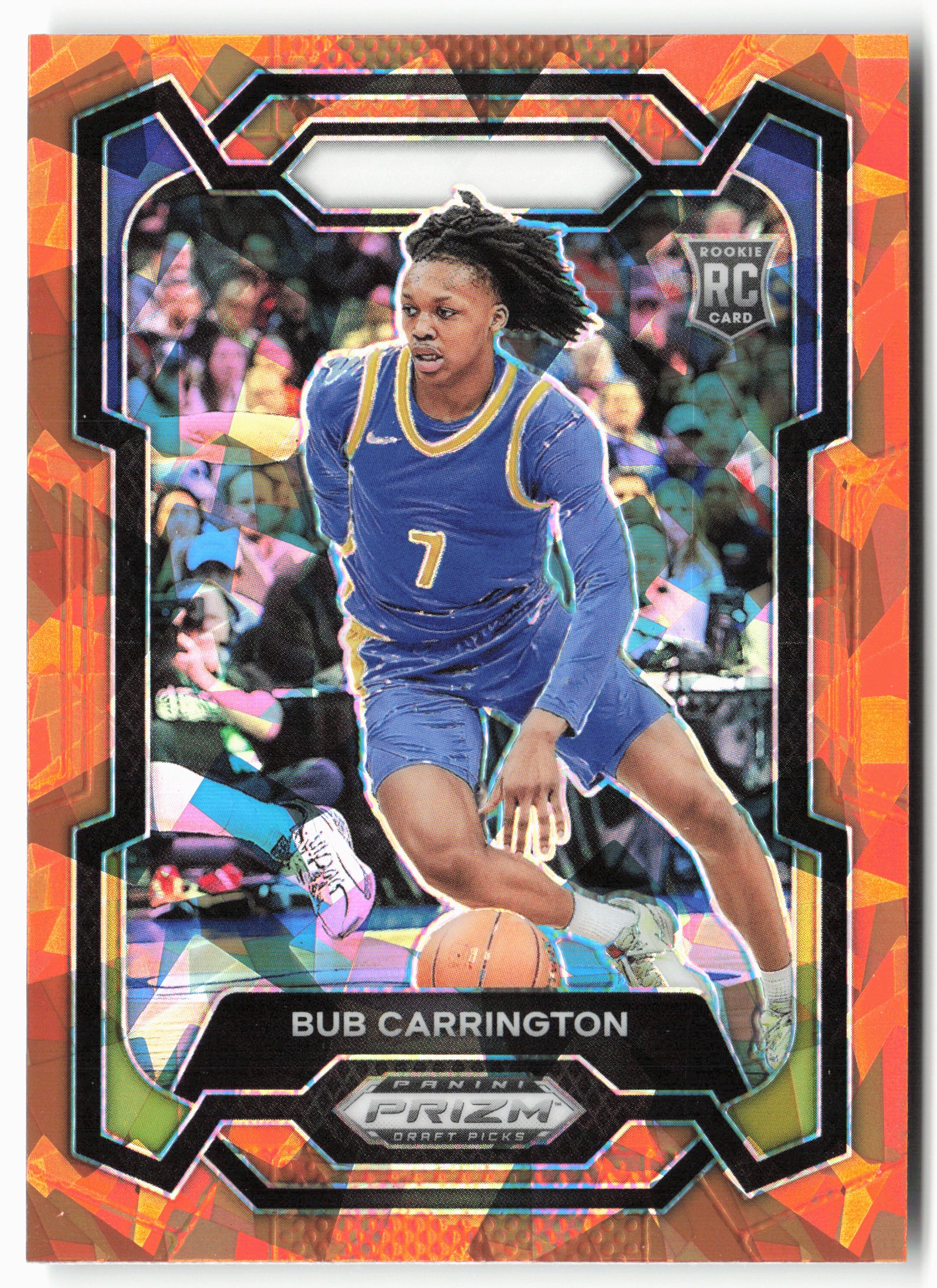 2024 Panini Prizm Draft Picks #88 Bub Carrington Prizms Orange Ice