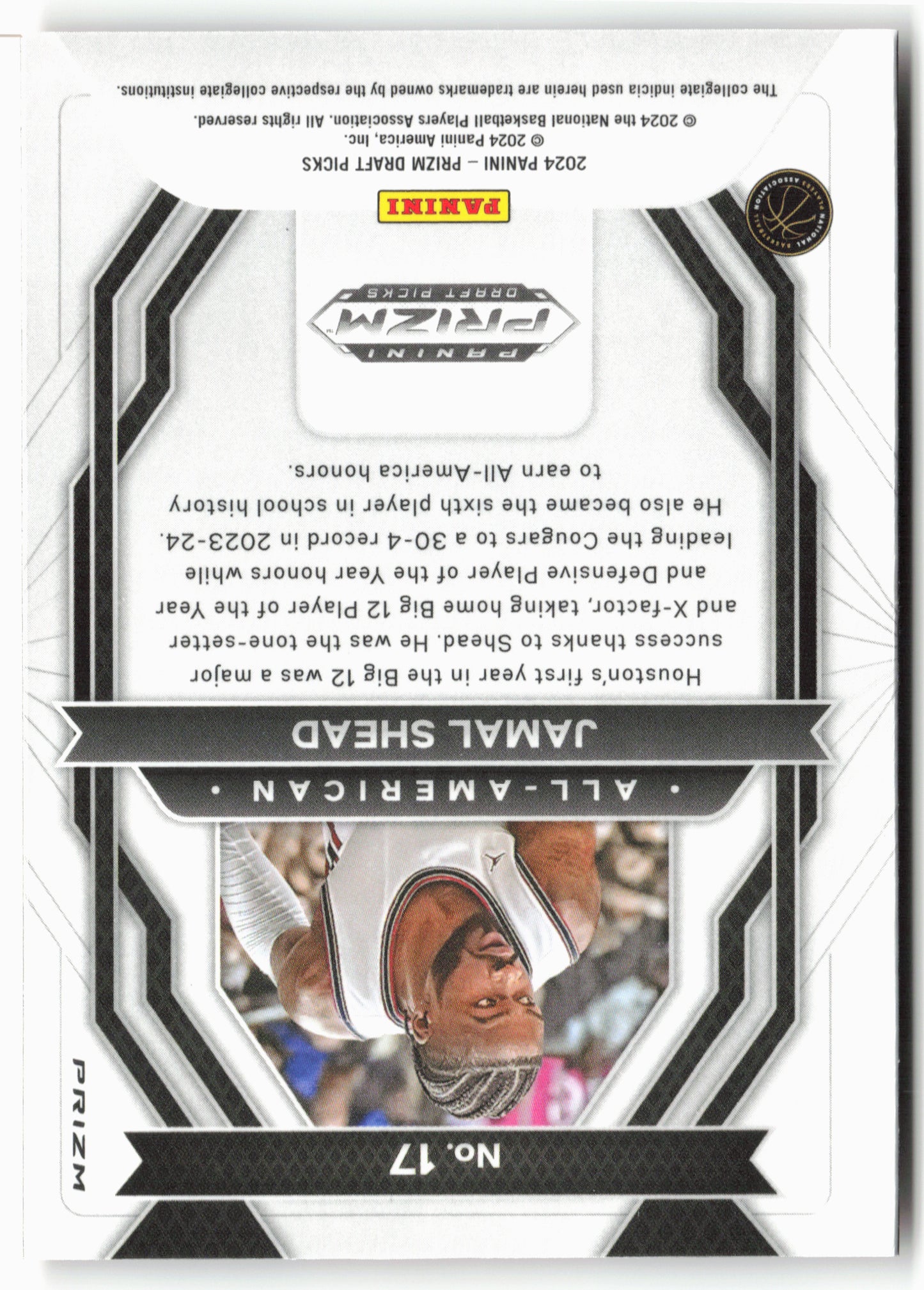 2024 Panini Prizm Draft Picks #17 Jamal Shead All-American Prizms Orange Ice