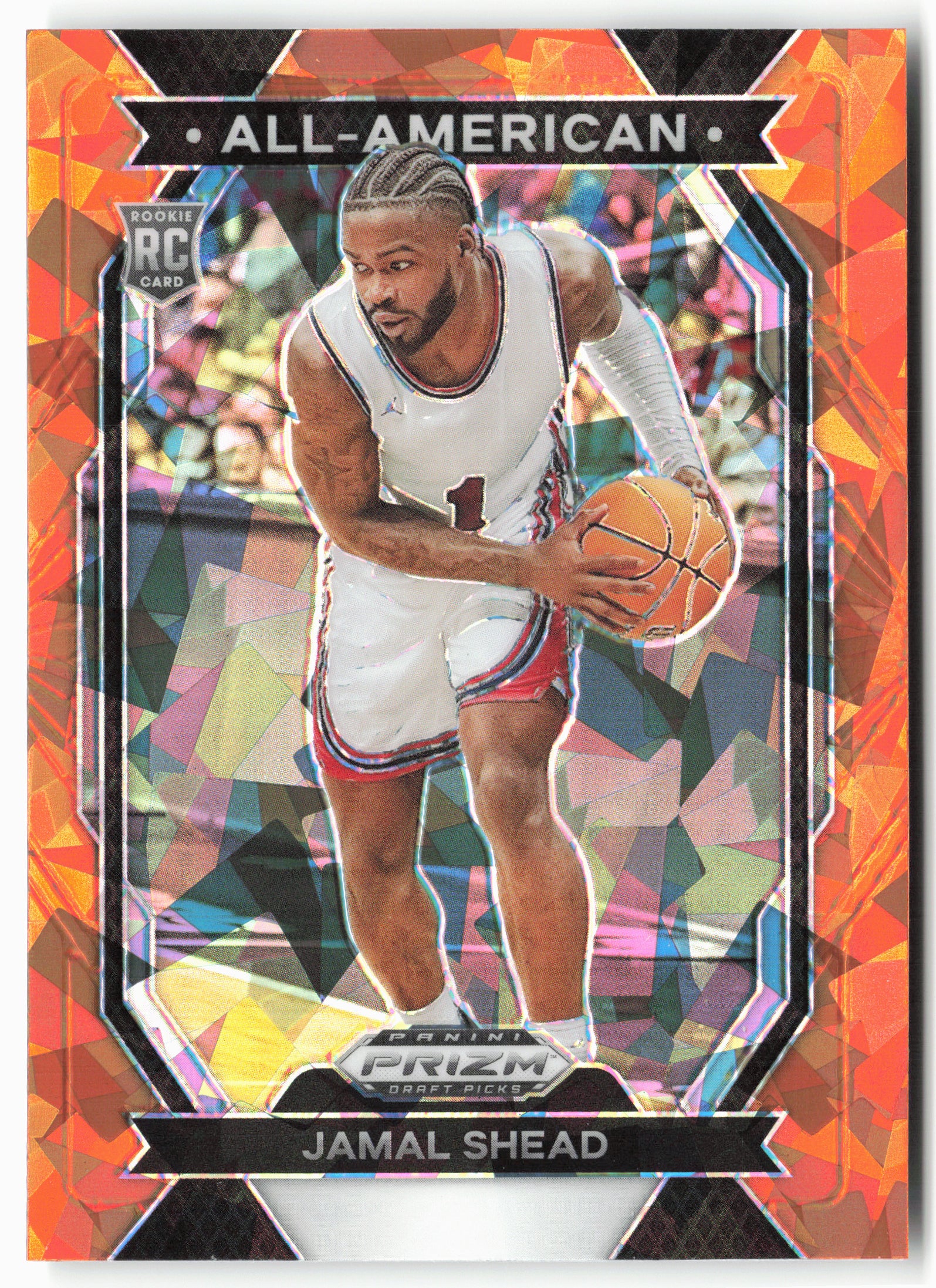 2024 Panini Prizm Draft Picks #17 Jamal Shead All-American Prizms Orange Ice