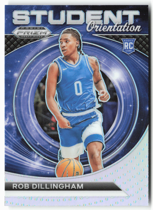 2024 Panini Prizm Draft Picks #5 Robert Dillingham Student Prizms Silver