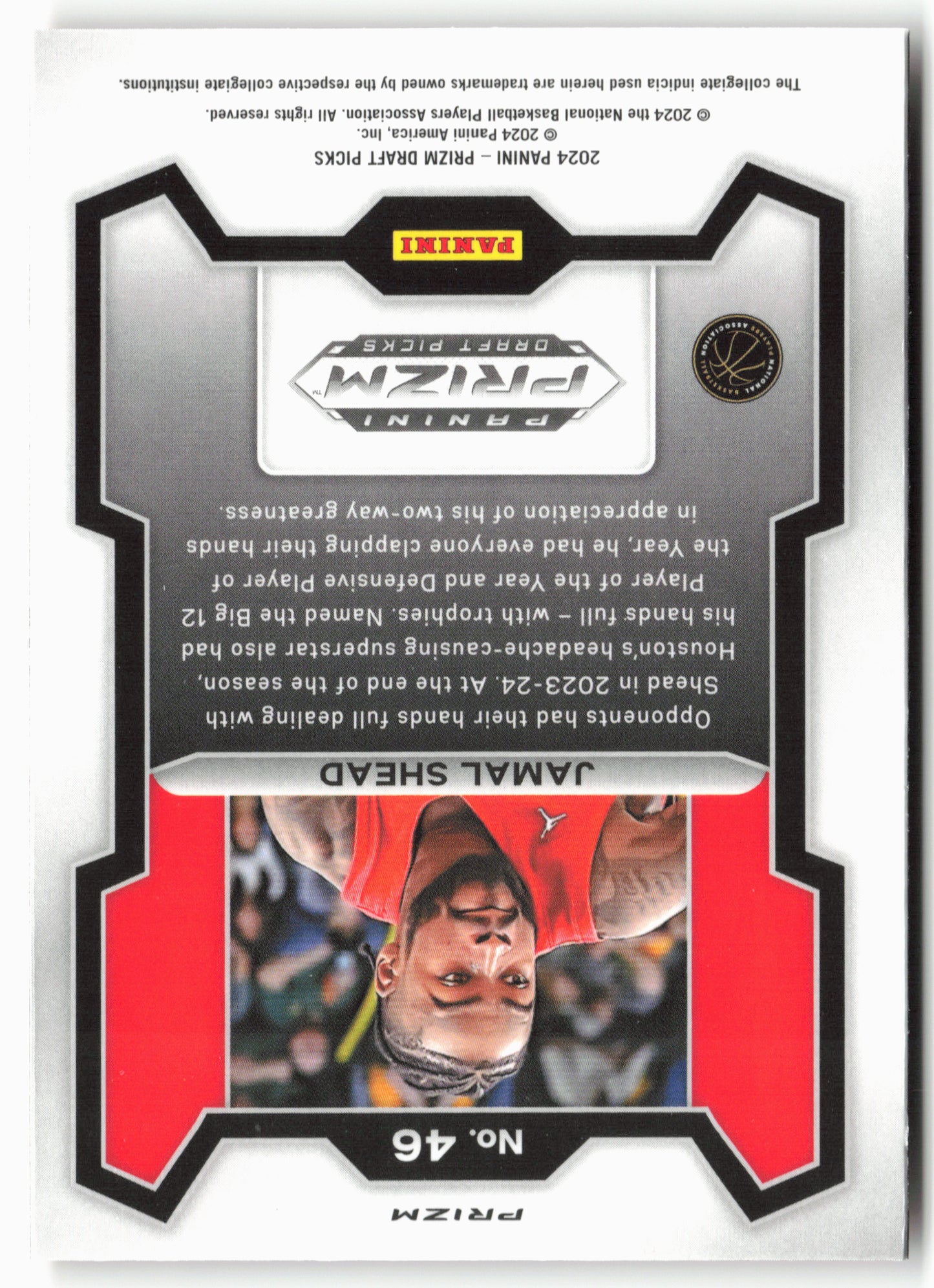 2024 Panini Prizm Draft Picks #46 Jamal Shead Prizms Orange Ice